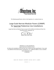 Note to specifier: Stepstone is the manufacturer of