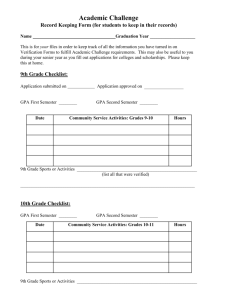 Record Keeping Form