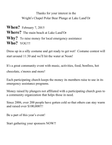Thanks for your interest in the Wright`s Chapel Polar Bear Plunge at