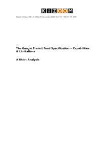 1.6 What is the Google Transit Feed Specification good for?
