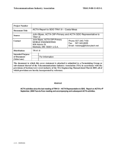 TR41.9-08-11-013-L ACTA Report to Costa Mesa