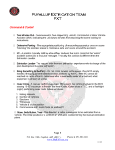 PXT Extrication Terms - Puyallup Extrication Team