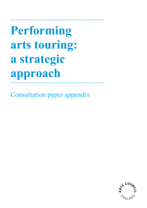 Performing arts touring: a strategic approach