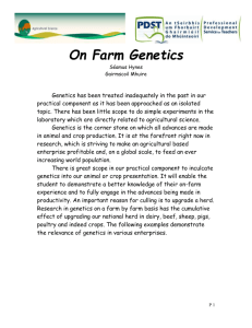On Farm Genetics