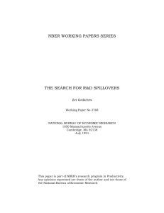 the search for r&d spillovers