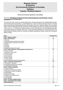 IB Environmental Systems & Societies