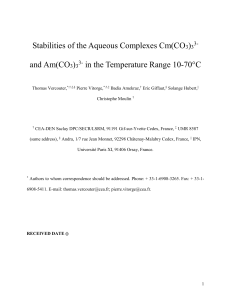 Eu(III) complexes in bicarbonate and carbonate media : - HAL