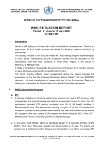 who stituation report - World Health Organization