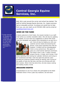 September 2007 newsletter - Central Georgia Equine Services