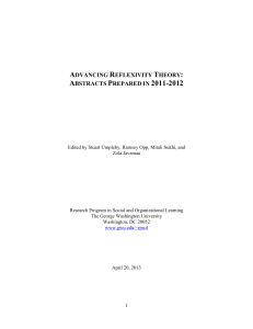 Abstracts Prepared in 2011-2012 - The George Washington University