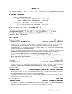CURRICULUM VITAE - Computer Science and Engineering