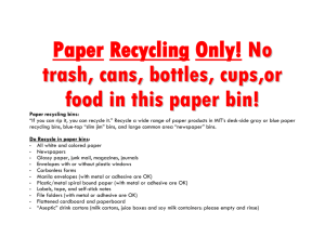 Paper Recycling Only