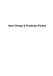 New Charge & Predicate Packet