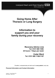 Thoracic Surgery - Liverpool Heart and Chest Hospital NHS