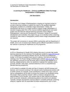 e-Learning for Healthcare – Clinical Lead/Module Editor for Image