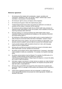 Chronic & Terminally ill patient`s policy guidance