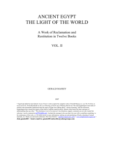 Ancient Egypt: The Light of the World (Vol. 2)