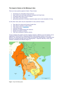 The impact of dams on the Mekong in Asia