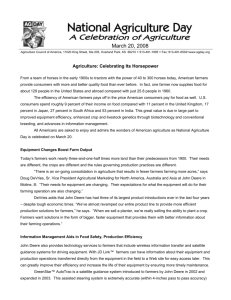 the Ag Day Feature Story in a Microsoft