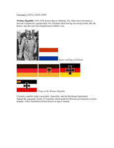 Germany 1919-1939 - MrWilsonsUSHistoryWiki
