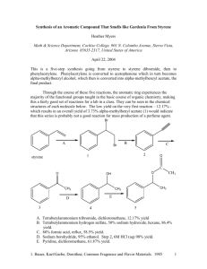 Synthesis of an Aromatic Compound That Smells