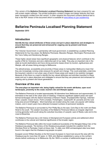 Bellarine Peninsula Localised Planning Statement