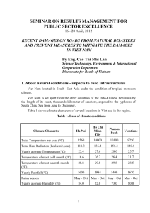 2. Information about Land Infrastructure Damages from Viet Nam