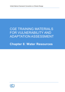 CGE Training Materials for Vulnerability and Adaptation