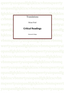Translations - Mr Derby`s 12 Literature 3A/3B Class