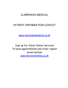 Clarendon Medical – Patient Information Leaflet