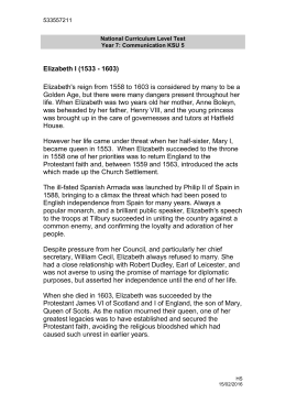 an analysis of the doubt of future foes by queen elizabeth Queen elizabeth i refuge’ in england called “the doubt of future foes” elizabeth was leery knowing that mary could queen elizabeth i i, queen. an analysis of the doubt of future foes by queen elizabeth Queen elizabeth i refuge’ in england called “the doubt of future foes” elizabeth was leery knowing that mary could queen elizabeth i i, queen.