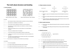 Structure and bonding TF