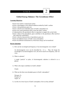 Unit II: Global Energy Balance
