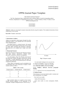 EPPM-Journal paper template