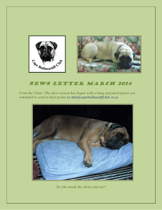 Newsletter March2014 - Cape Bullmastiff Club