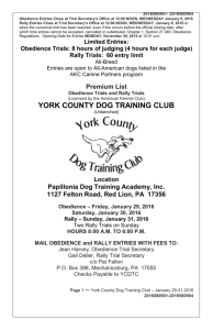 YTCNC Premium 2005 - York County Dog Training Club