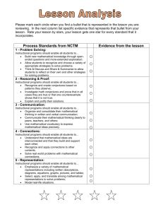 Process Standards from NCTM
