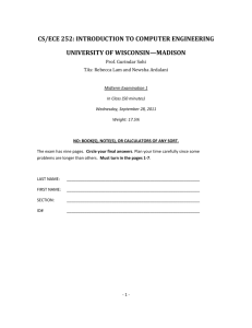 Exam 1 - Pages - University of Wisconsin