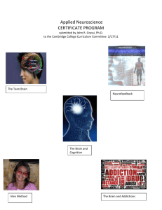 PROPOSAL FOR Applied Neuroscience - MyCC