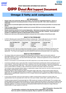 Omega-3 support document
