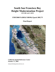 South San Francisco Bay Height Modernization Project