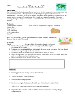 Plate Tectonics Lab Activity