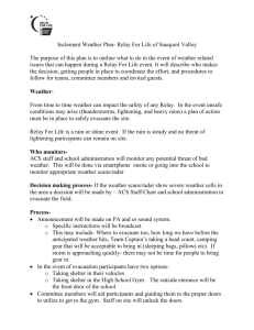 Inclement Weather Plan- Relay For Life of Sauquoit Valley