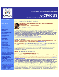 CIVICUS: World Alliance for Citizen Participation e