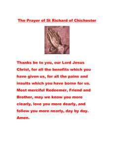 The Prayer of St Richard of Chichester