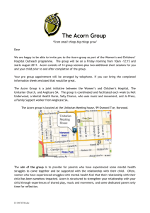 ACORN Introductory Letter - Women`s and Children`s Hospital