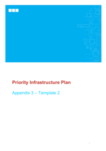 Priority Infrastructure Plan Appendix 3