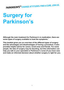 Surgery for Parkinson`s Word version