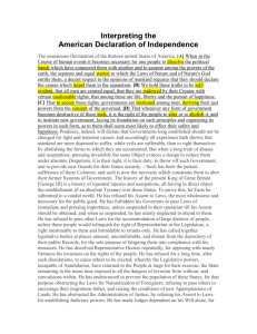 PSA mini - Declaration of Independence