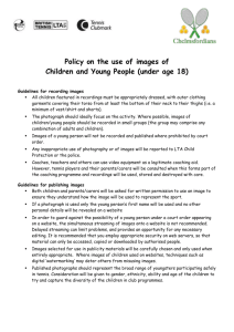 Image Policy - Chelmsfordians